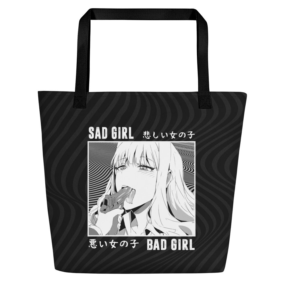 Sad Girl Bad Girl - Large Tote Bag
