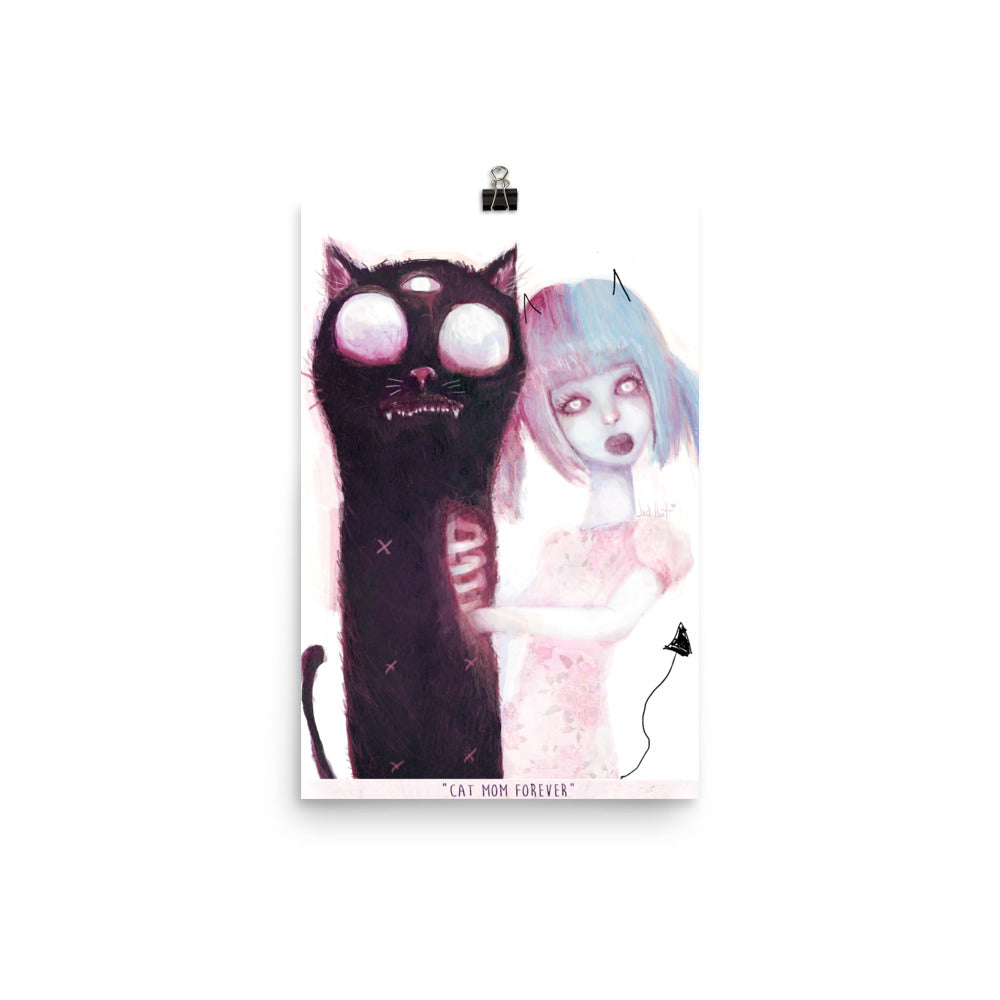 Cat Mom Forever Print