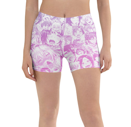 Ahegao Pastel Spandex Shorts