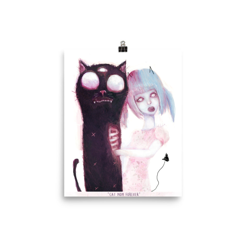 Cat Mom Forever Print